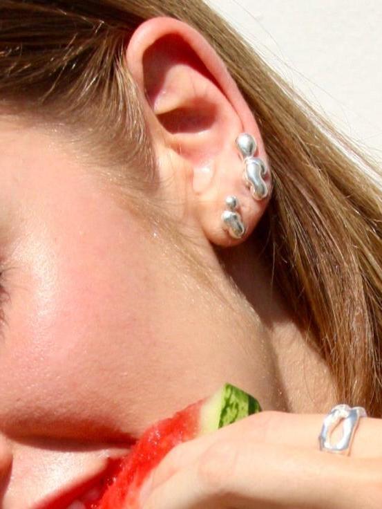 Gotitas earrings Silver (3 unidades)