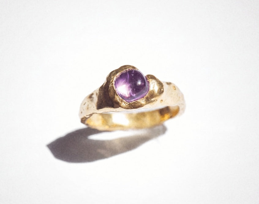 Hada amatista, anillo artesanal de plata 925 con amatista - foto 2